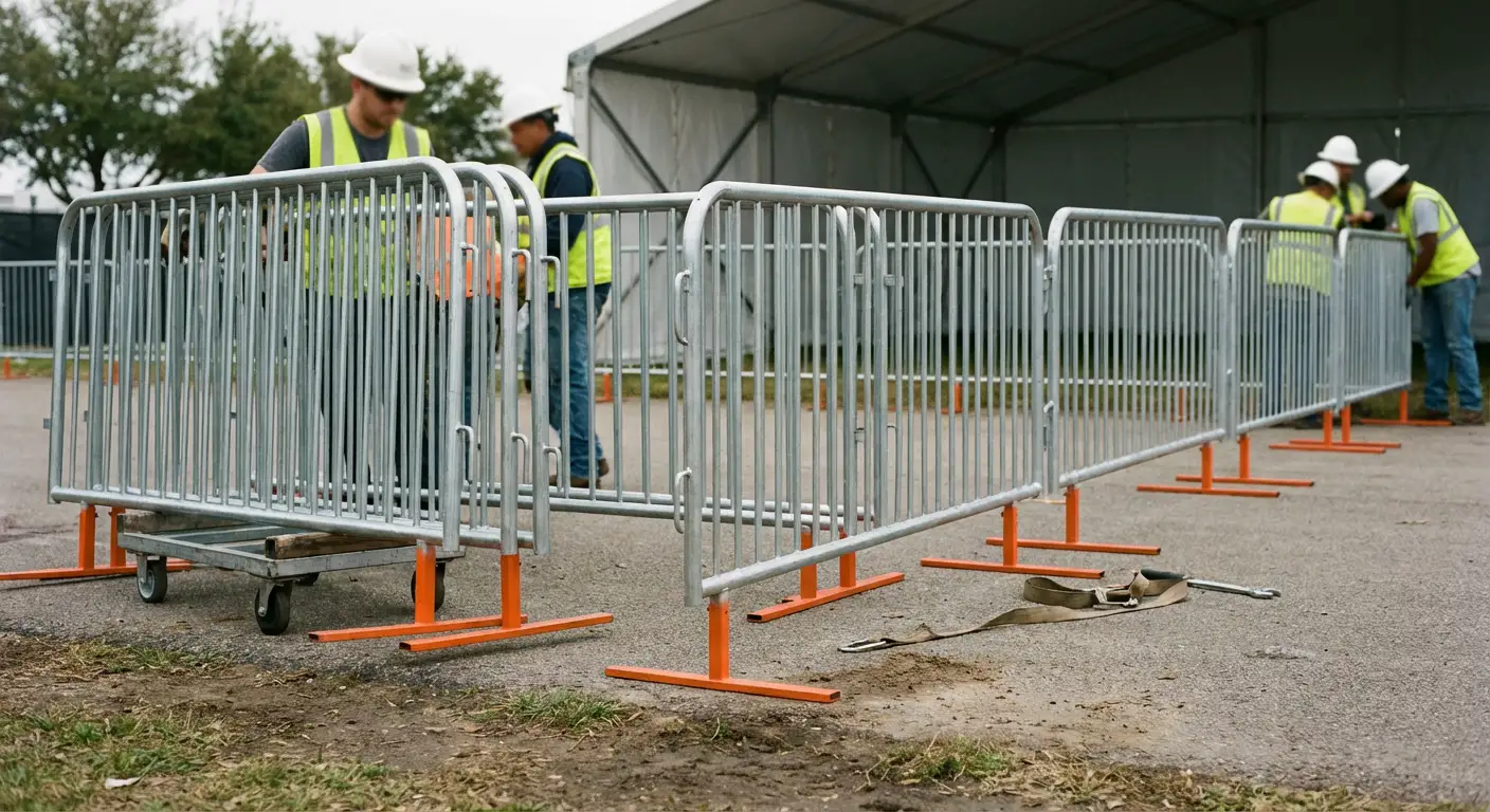 Pedestrian Barricades in Valencia, CA