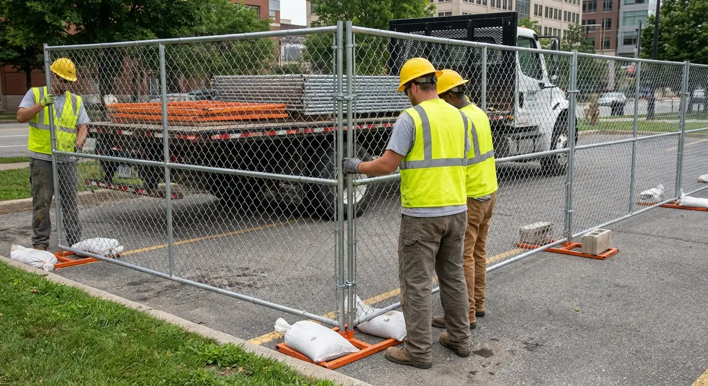 Temporary fencing solutions meeting Valencia requirements