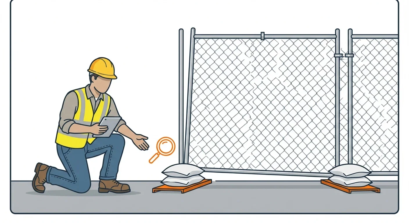 Diagram showing causes of temporary fence instability in Valencia, CA